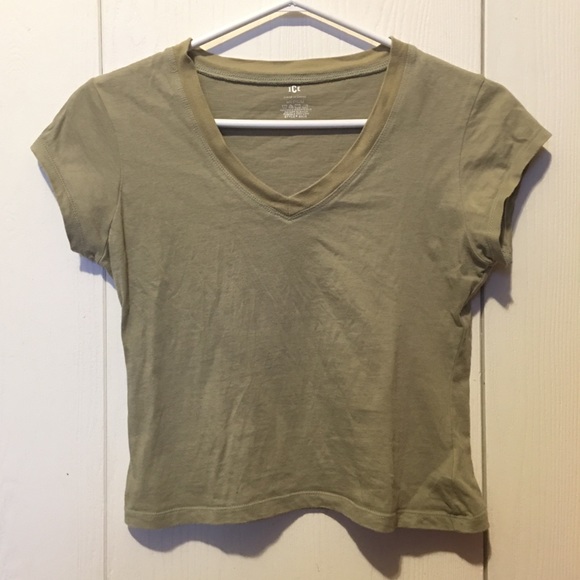 ICE design sage green crop top - Picture 3 of 4